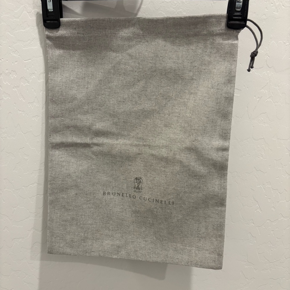 Brunello Cucinelli drawstring dustbag